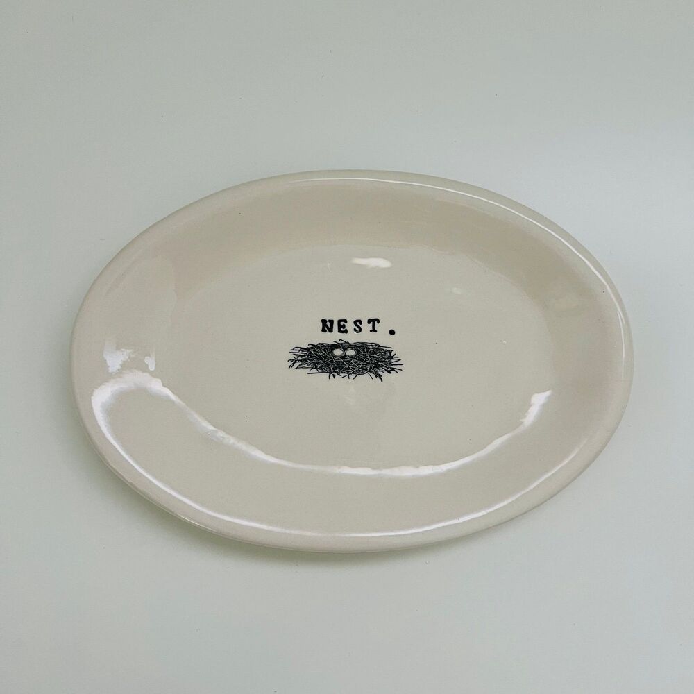 M STUDIOS Original Rae Dunn Oval Appetizer Snack Plate - NEST.
